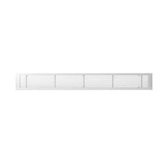 Grille de soufflage linéaire de 800x100 mm en aluminium blanc mate|Baillindustrie-BLLGSL800X100