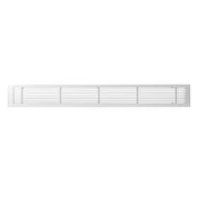 Grille de soufflage linéaire de 800x100 mm en aluminium blanc mate|Baillindustrie-BLLGSL800X100