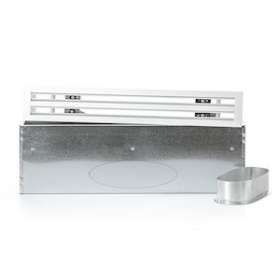 Diffuseur linéaire 2 fentes en aluminium blanc mate de 1000 x 100 mm|Baillindustrie-BLLDL2F1000