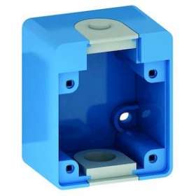 Boitier bleu prise PC E:38X38|Bals-BA1722