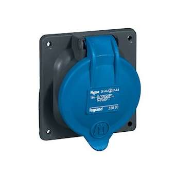 Prise à entraxes unifiés Hypra IP44 16A - 200V~ à 250V~ - 3P+N+T - plastique|Legrand-LEG052020