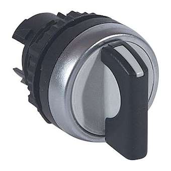 Osmoz compo - bouton tournant non lum - manette - 3 posit. droite 45DEG - noir|Legrand-LEG023927