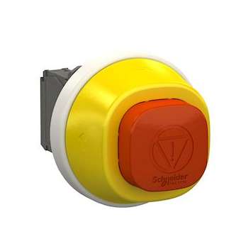 Harmony XB5 - bouton arrêt d'urgence lumin - pouss tourner - rouge - 2O+1F - 24V|Schneider Electric-SCHXB5AS84W3B41