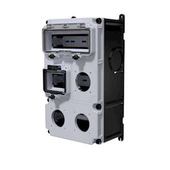 Coffret vide VARIABOX -L- 3 emplacements PC + 2 fenêtres (4,5 / 10 modules)|Bals-BA1610183