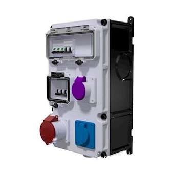 Coffret d'usine VARIABOX ID 3P+T 63A 30mA+3PC+PROTEC.|Bals-BA1512593D