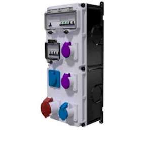 Coffret d'usine VARIABOX triphasé +N 63A 30mA IP44 5PC|Bals-BA1512395