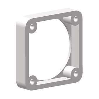 Cadre de fixation pour Prise Plastron 75x75mm entraxes 60X60mm|Bals-BA1187