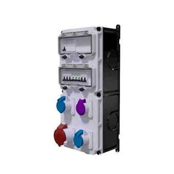 Coffret d'usine VARIABOX triphasé +N 63A 30mA IP44 4PC|Bals-BA151823I
