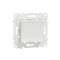 Unica KNX - bouton-poussoir 2 boutons + led - avec support - Blanc|Schneider Electric-SCHNU553018