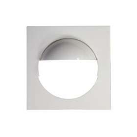 ADAPT 55x55 CARRE Kit plaque centrale pour PD4-K-FP/EN blanc pur brillant|Beg-BE435126