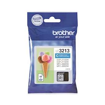 Cartouche d'encre cyan haute capacité de 400 pages|Brother france-BRTLC3213C