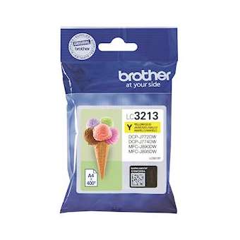 Cartouche d'encre jaune haute capacité de 400 pages|Brother france-BRTLC3213Y