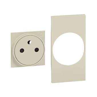 Enjoliveur Living Now pour prise de courant Surface 2 modules - sable|Bticino-TICBTKM55F