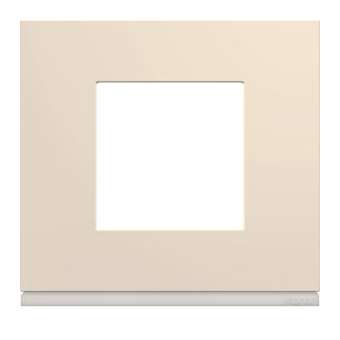 Plaque gallery plastique peint 1 poste dune|Hager-HAGWXP0302