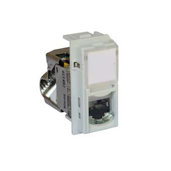 Prise RJ45 blindée cat.6A STP Living Now 1 module - blanc|Bticino-TICBTKW4279C6AS