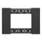 Plaque de finition Living Now Collection Les Noirs 3 modules finition Noir