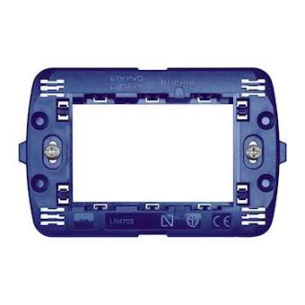 Support de fixation à vis pour plaques Livinglight 3 modules|Bticino-TICLN4703