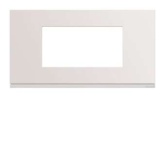 Plaque gallery plastique injecté 4 modules entraxe 71mm pure|Hager-HAGWXP0004