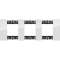 Plaque de finition Living Now Collection Les Blancs 3x2 modules finition Glacier