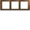 Kallysta classic plaque 3 postes horizontale entraxe 71 peinture métal Auburn|Hager-HAGWK483