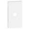 Enjoliveur Living Now pour prise TV 2 modules - blanc