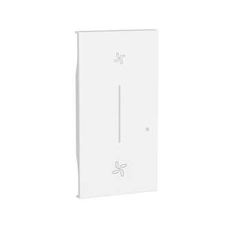 Enjoliveur Living Now with Netatmo pour commande VMC 2 modules - noir|Bticino-TICBTKW38M2