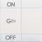 Manette Livinglight symbole ON, OFF et GEN 2 modules - blanc|Bticino-TICN4911M2AFN
