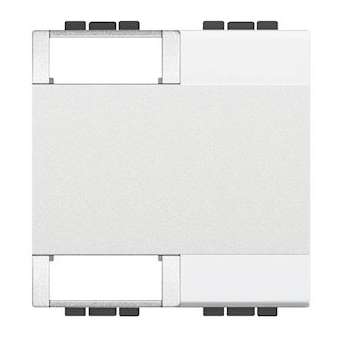 Manette Livinglight fonction personnalisable 2 modules - blanc|Bticino-TICN4911M2TN