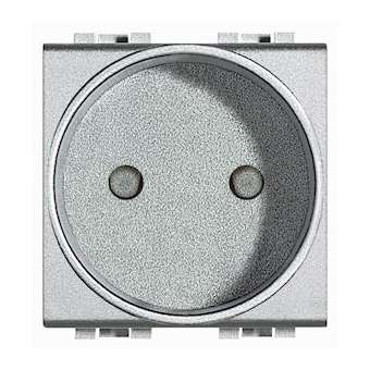 Prise de courant 2P 16A 250V~ Livinglight à bornes à vis - Tech - 2 modules|Bticino-TICNT4143