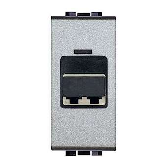 Connecteur d'accouplement pour fibre optique Livinglight - Tech - 1 module|Bticino-TICNT4268LC