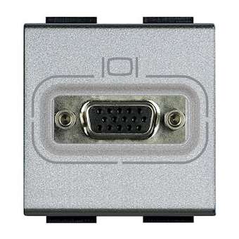 Connecteur HD15 femelle Livinglight à visser - Tech - 2 modules|Bticino-TICNT4282