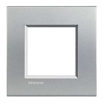 Plaque Livinglight Neutre 2 modules - Tech|Bticino-TICLNA4802TE