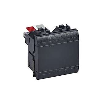 Interrupteur ou va-et-vient à bascule Livinglight - Anthracite - 2 modules|Bticino-TICL4003M2A