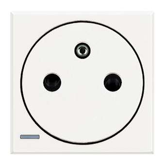 Prise de courant 2P+T Surface Axolute à bornes automatiques - White - 2 modules|Bticino-TICHD4142AF