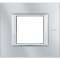 Plaque rectangulaire Axolute Aluminium monochrome 2 modules - Alu