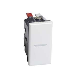 Va-et-vient axial Axolute 16AX 250V~ bornes automatiques - White|Bticino-TICBTHD4003AN