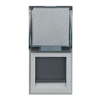 Prise RJ45 Axolute catégorie6 FTP - finition Alu - 1 module|Bticino-TICHC4279C6F