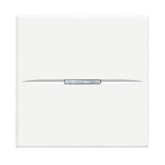 Poussoir axial Axolute 10A 250V~ bornes automatiques - finition White 2 modules|Bticino-TICBTHD4005M2AN