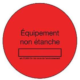 1 bobine de 50 etiquettes rouges non etanche|Eid-EI250ETIQROUGE