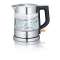 Bouilloire en verre, 2200 W, 1l, verre/inox brossé/noir, socle 360DEG central-c