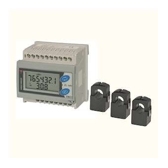 Kit compteur d'énergie 3Ph+N 400Vac + 3TI 250A impulsions mod ou façade|Carlo gavazzi-CGPEM2172RVV53XOXX