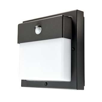 BASSI hublot carré graphite E27 avec détecteur PIR (infrarouge) classe I IP44|Sg lighting-NOL623174