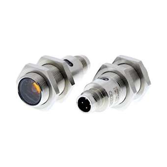 Cellule photoélectrique, m18 axial, boîtier inox, rouge led, barrage, 20m, pnp,|Omron electronics-OMRE3FC-TP21