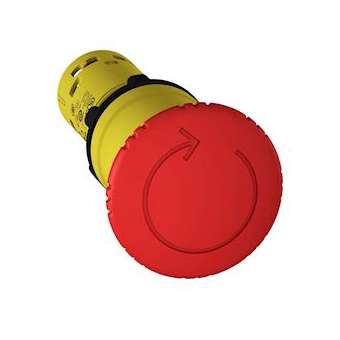 Harmony arrêt d'urgence - rouge D40mm - D22 - tourner pour déverouiller - 1O+1|Schneider Electric-SCHXB7NS8445