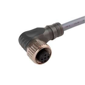 Connecteur M12 3 fils coudé longueur 2m PVC NPN LED PVC|Carlo gavazzi-CGPCONE13NF-ANT2