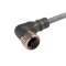 Connecteur M12 3 fils coudé longueur 5m PVC NPN LED PVC
