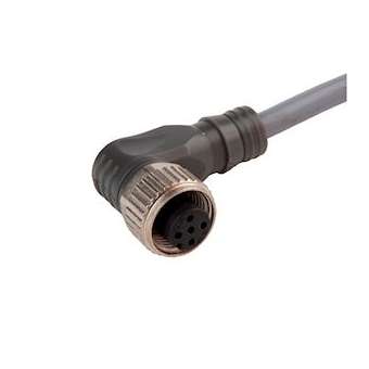 Connecteur M12 4 fils coudé longueur 2m PVC NPN LED PVC|Carlo gavazzi-CGPCONE14NF-ANT2
