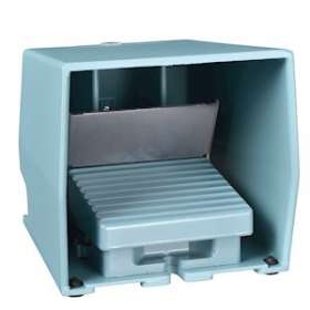 Preventa XPEM - inter. à pied - simple - avec capot - métal.- bleu - 2O+2F|Schneider Electric-SCHXPEM511