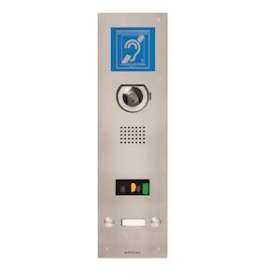 Platine vidéo inox encastrée 2 bp, synthèse vocale, pictos, boucle mag. pour ax|Aiphone-AIPAXDVF2ALBM