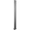 Potelet 2,2m RAL 9006 Fixation par chevilles D 12 sans découpe